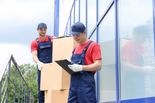 House movers preparing a Kensal Green home relocation