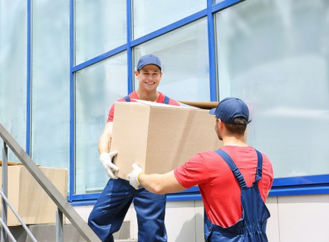 Customer complaint being reviewed in a moving service office