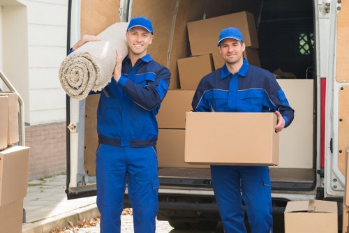 Removal van loading for a Kensal Green home move
