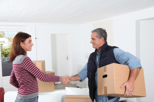 Local removals vehicle prepared for a Kensal Green street move