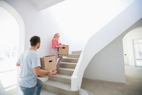 Office relocation team handling furniture and IT equipment in Kensal Green