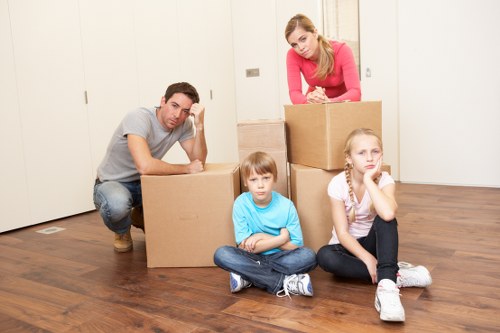 Business relocation logistics with loading and access considerations in Kensal Green