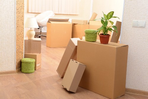 Packing and loading items for a house move