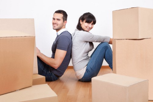 Loading household items for a Kensal Green move