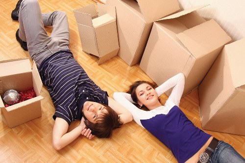 Packing office furniture and equipment for a Kensal Green workplace move